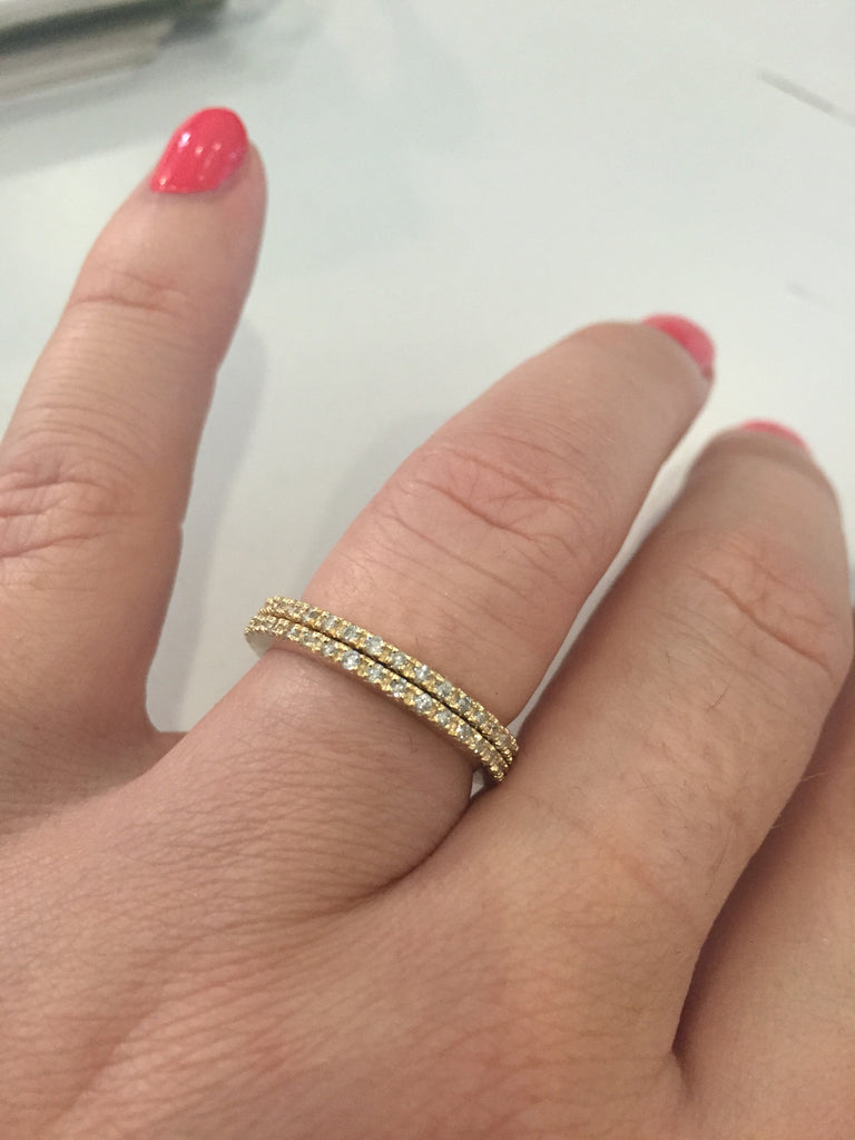 Scully Ring - Pavé Diamond Eternity Band