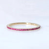 Belda Ring - Pavé Ruby Eternity Band